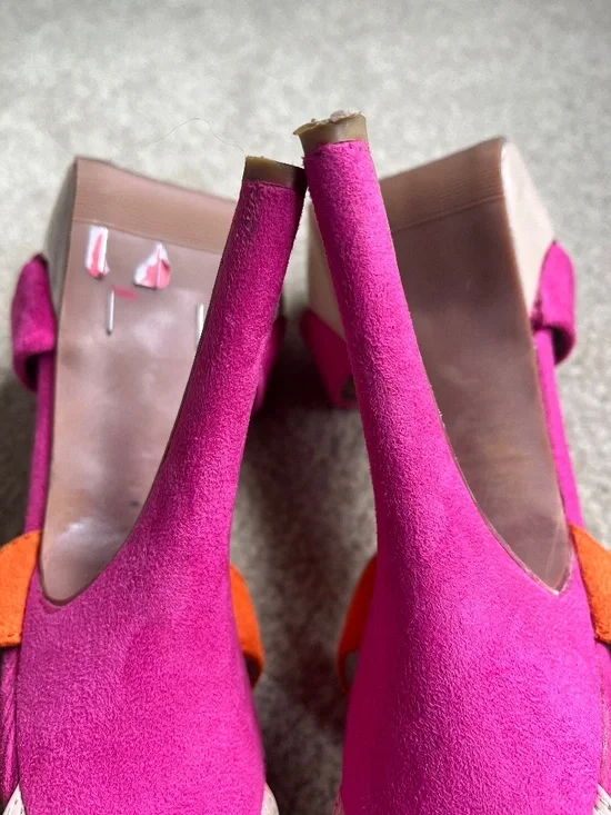 Spring Suede Multi-Coloured Heels - Picture 5 of 11